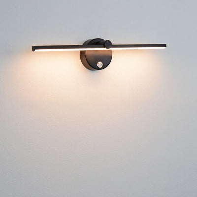 مصباح حائط LED بمفتاح شريط طويل من الألومنيوم بأسلوب الشمال البسيط 