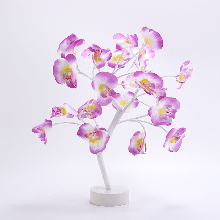 Modern Creative Phalaenopsis Tree LED Night Light Table Lamp