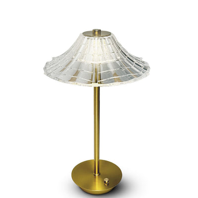 Nordic Light Luxury Pavilion Shape Acrylic LED Table Lamp