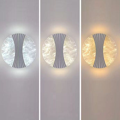 Applique Murale LED en Acrylique avec Matériel en Diamant Rond Minimaliste Moderne pour Chambre 