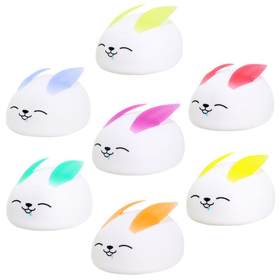 Lámpara de Mesa de Luz Nocturna LED de Silicona Creativa Moderna Conejo 