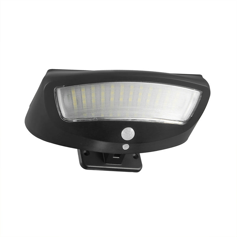 Solar Outdoor Simple Trapezoid Body Sensor Waterproof LED Wall Sconce Lamp