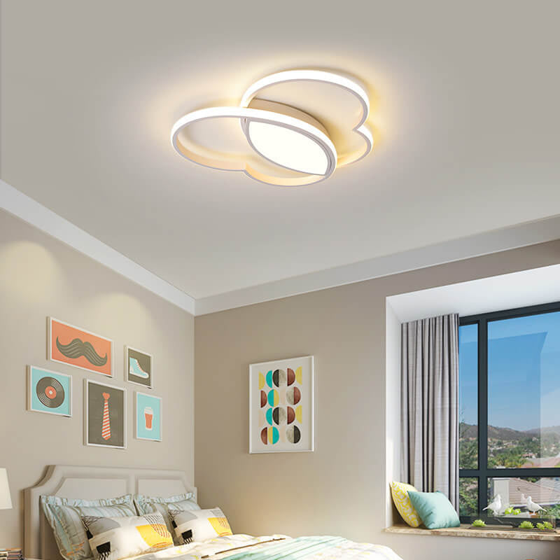 Childlike Love Overlap Design LED Flush Mount Light