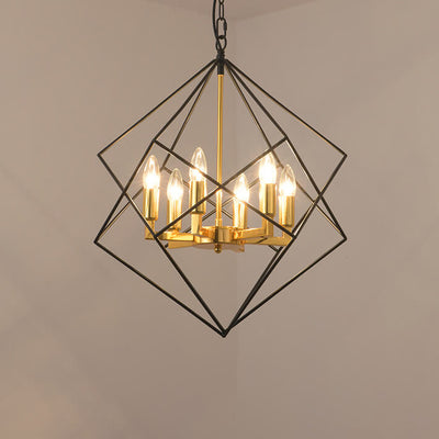 Modern Creative Diamond Iron 4/6-Light Island Light Chandelier