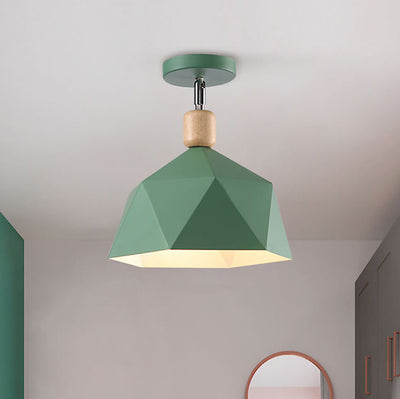 Modernes, minimalistisches Macron Semi-Flush Mount Light 
