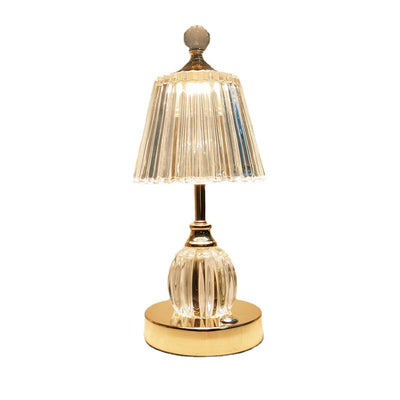 Europe Retro Light Luxury Crystal LED Table Lamp