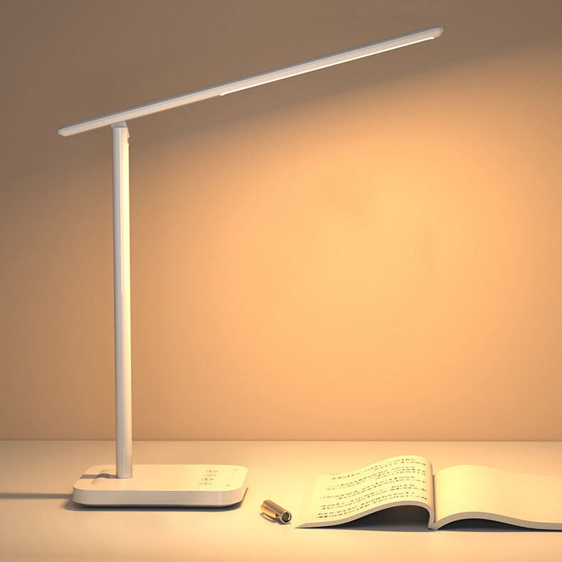 Lampe de bureau tactile LED rechargeable sans fil pliable pour soins oculaires simples et modernes 