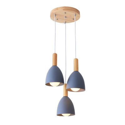 Nordic Minimalist Macaron Solid Color 1/3-Light Chandelier