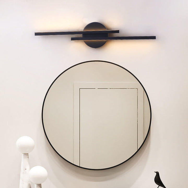Modern Light Luxury Bar Iron Acrylic LED Vanity Light Wall Sconce Lamp
