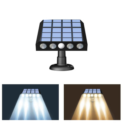 ضوء حائط LED خارجي مقاوم للماء بمستشعر حركة شمسي حديث 
