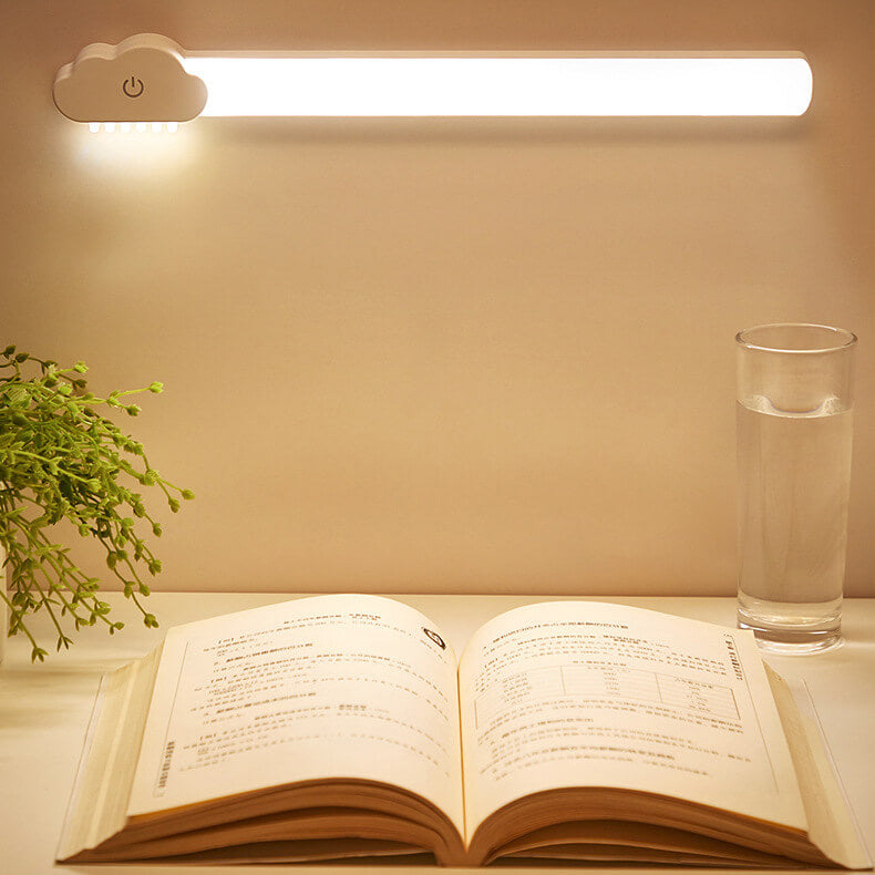 Lámpara de pared LED recargable de tubo simple con protección ocular 