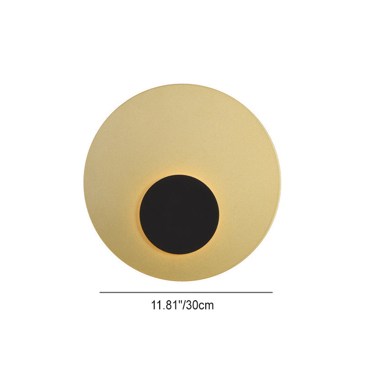 Moderne minimalistische Eisenrunde flache LED-Wandleuchte für das Schlafzimmer 