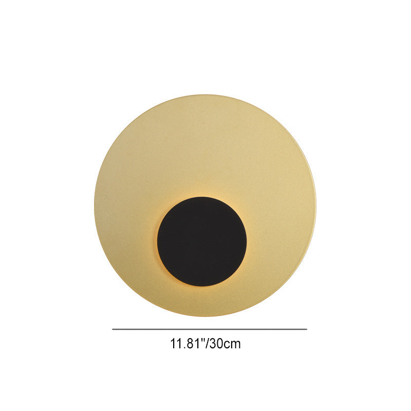 Moderne minimalistische Eisenrunde flache LED-Wandleuchte für das Schlafzimmer 