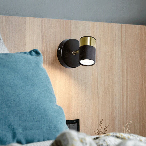 Lámpara Aplique de Pared Cilíndrica de Lujo Ligero Moderno de 1 Luz 