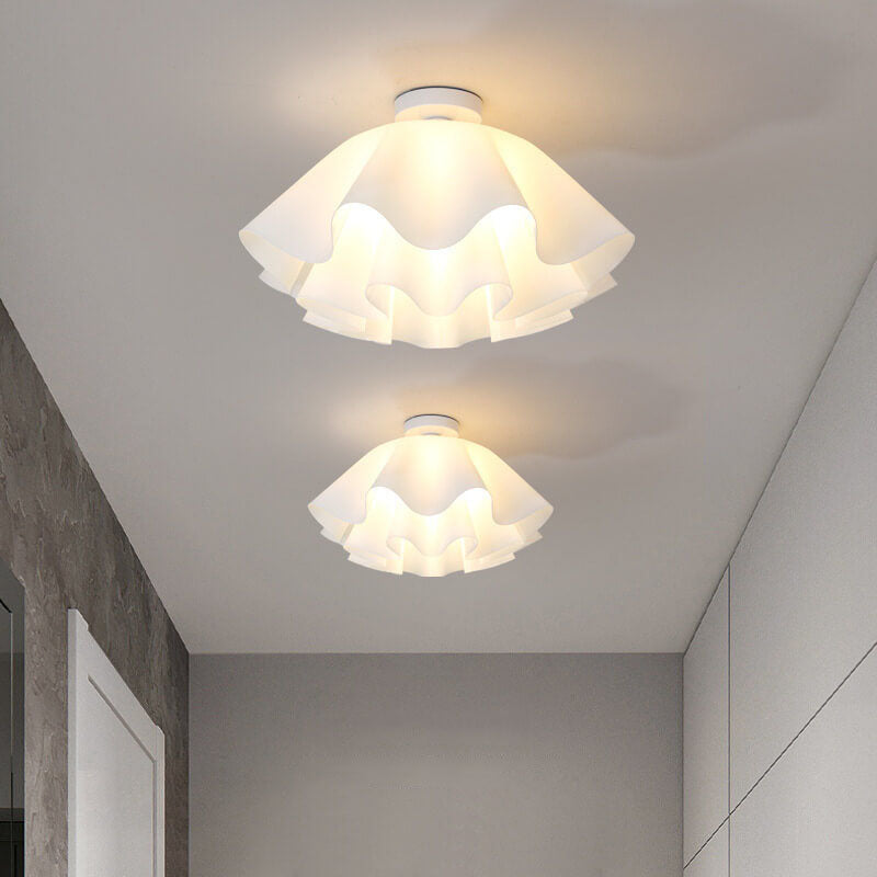 Modern Acrylic Scandinavian Style Petal 1-Light Flush Mount Light