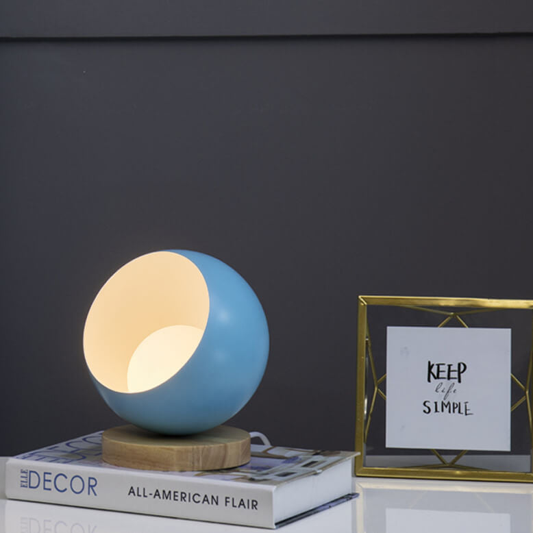 Creative Hemispherical Macaron Color LED Night Light Table Lamp