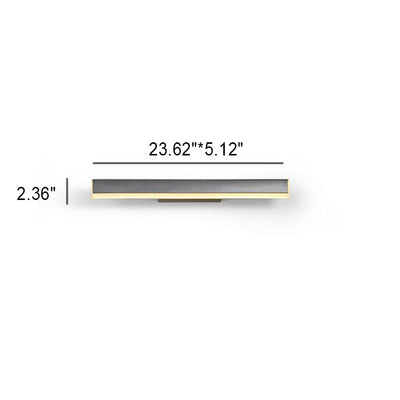 Minimalist Rectangular Strip LED Vanity Light Mirror Front Wall Sconce Lamp