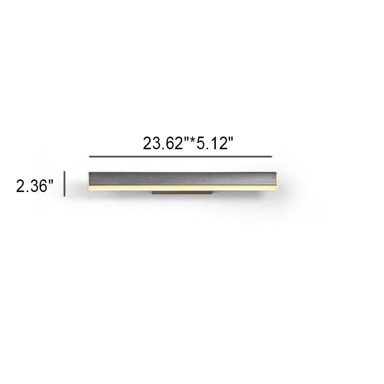 Minimalist Rectangular Strip LED Vanity Light Mirror Front Wall Sconce Lamp