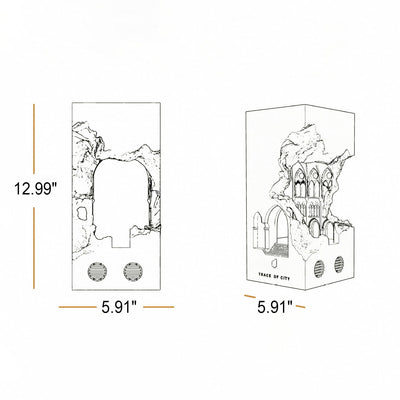 European Creative Notre Dame Cement 1-Light Melting Wax Table Lamp