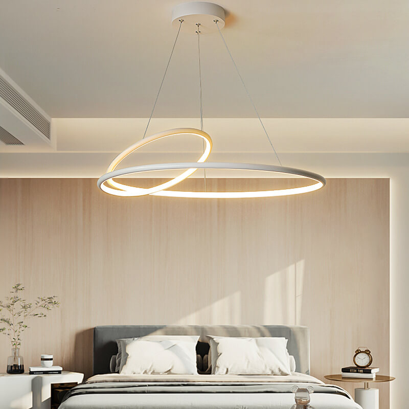 Modern Minimalist Round Iron LED Chandelier