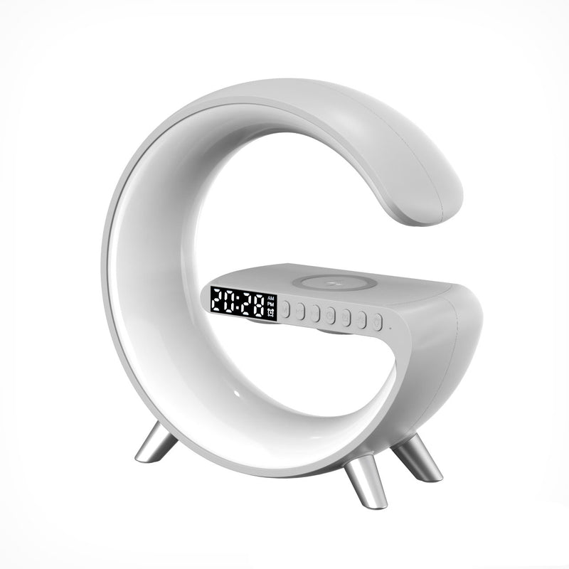 Creative Smart Moon Bluetooth Speaker Wireless Charging LED Night Light Table Lamp