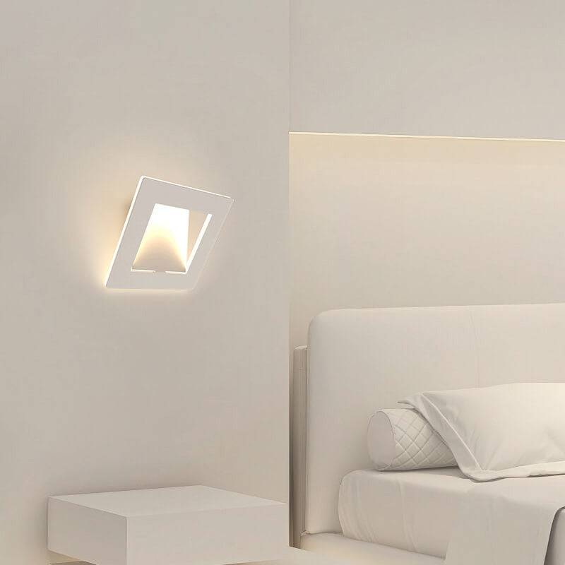 Modern Simple Square Round Geometry LED Wall Sconce Lamp