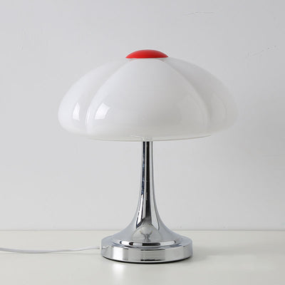 Modern Mushroom Glass Iron Plating 4-Light Table Lamp