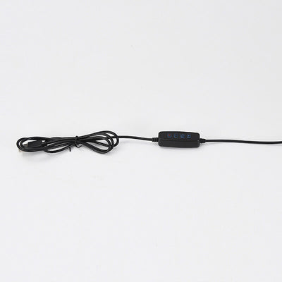 Lámpara de mesa LED de estudio con protección ocular USB negra moderna con clip 