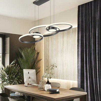 Modern Minimalist Circle Combination Design  Island Light LED Chandelier