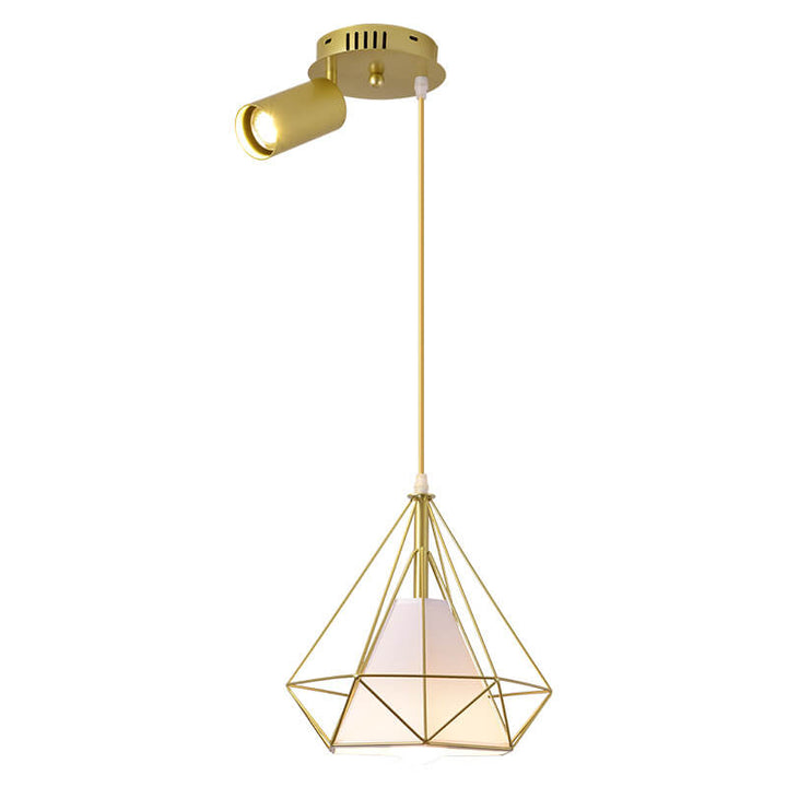 Lustre Moderne de Luxe en Fer et Diamant avec PVC et 1/3 Lumière pour Îlot 
