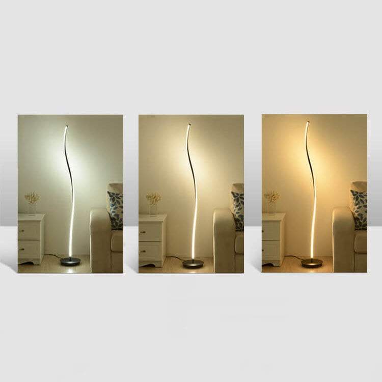 Nordic Minimalist Long Curve LED Standing Floor Lamp