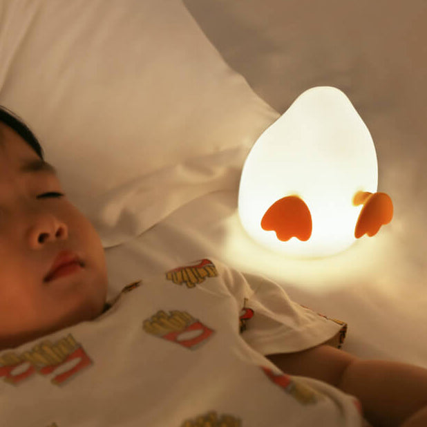 مصباح طاولة LED بإضاءة ليلية من السيليكون بتصميم وردة إبداعية 