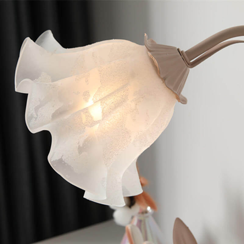 Diseño de Flores Europeo Moderno Lámpara de Mesa de 1 Luz 