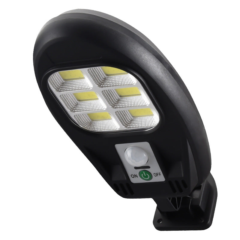 مصباح شمسي خارجي بجسم حساس مقاوم للماء LED COB لإضاءة المنطقة والجدار 