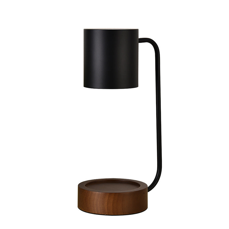 Modern Minimalist Solid Color Wooden 1-Light Melting Wax Table Lamp