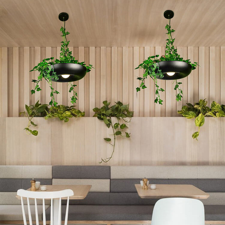 Moderne Art Deco Sky Garden Rundschirm 1-Licht Pendelleuchte für Esszimmer 