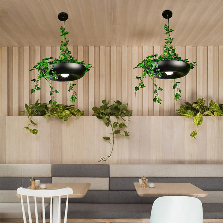 Moderne Art Deco Sky Garden Rundschirm 1-Licht Pendelleuchte für Esszimmer 