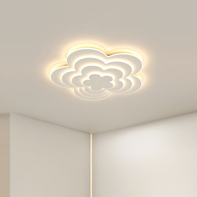 إضاءة LED مثبتة على السقف بتصميم حديث ومبدع على شكل بتلات زهور من الأكريليك 
