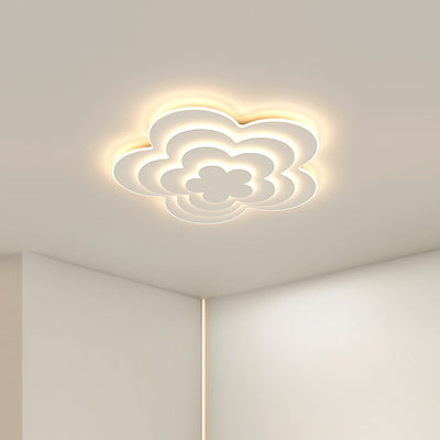 Modern Creative Flower Petal Acrylic LED Flush Mount Lighting