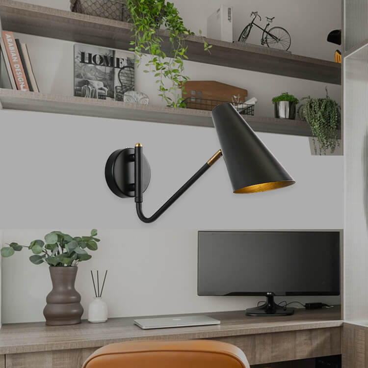 Nordic Creative Simple Rotating 1-Light Wall Sconce Lamp