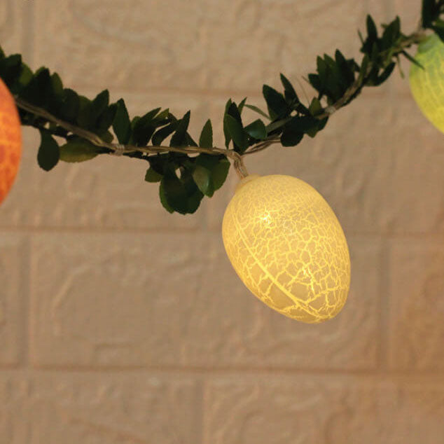 Easter Cracked Egg Rattan  String LED Decorative String Lights