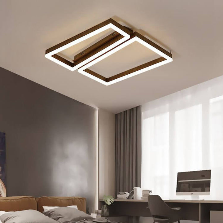 Plafonnier LED de forme géométrique créative et simple 