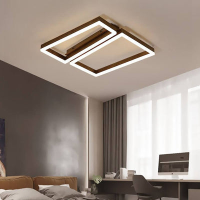 Simple Creative Geometric Shaped LED Flush Mount Light