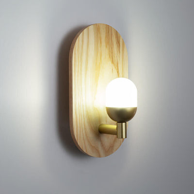 Modern Acrylic Lamp Shade Log Brand 1-Light Wall Sconce Lamp