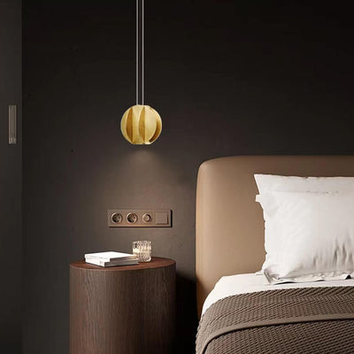Modern Light Luxury Wrought Iron Copper Lantern 1-Light Pendant Light