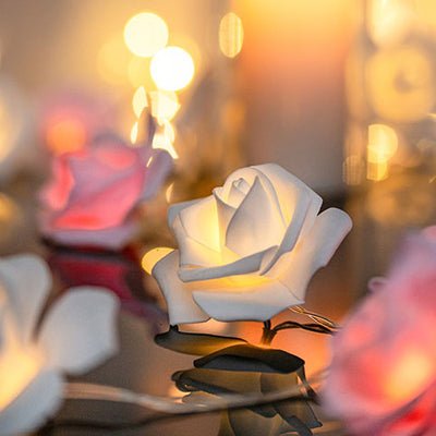 Décoration de vacances Rose créative moderne PV bulle Mu LED guirlandes lumineuses 