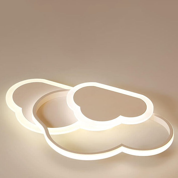 Creative Cartoon Acrylic Cloud Design LED Flush Mount Ceiling Light