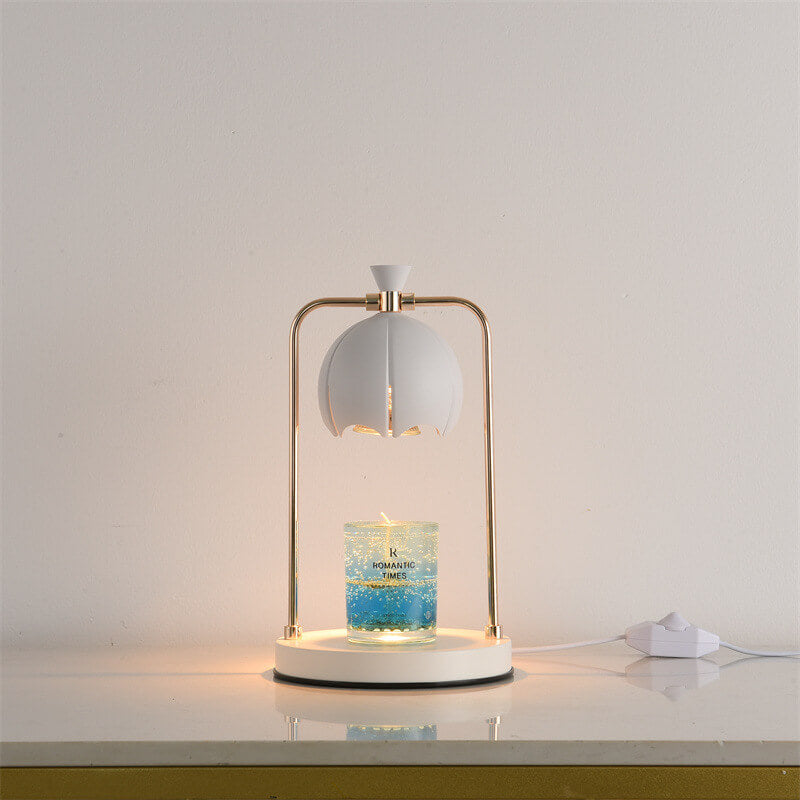 Modern Orchid Metal Aromatherapy Melting Wax 1-Light Table Lamp