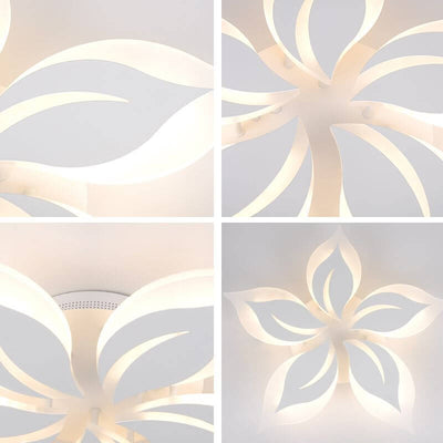 Modern Creative Bauhinia Flower Acrylic LED Flush Mount Ceiling Light