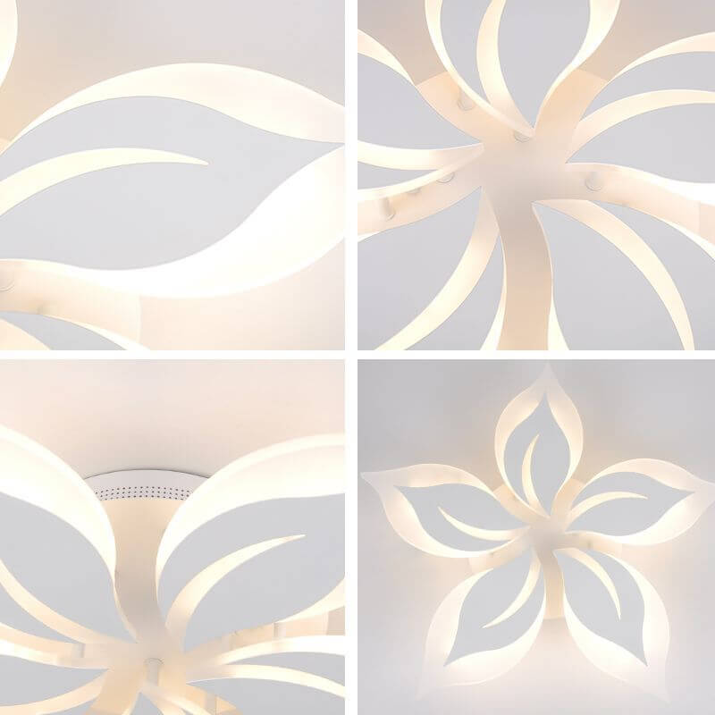 Modern Creative Bauhinia Flower Acrylic LED Flush Mount Ceiling Light